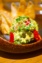 Image showing avocado and shrimps salad