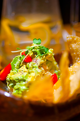 Image showing avocado and shrimps salad