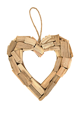 Image showing Heart Shape Driftwood Wreath Symbol of Love