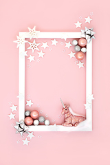 Image showing Festive Magical Abstract Christmas and New Year Background