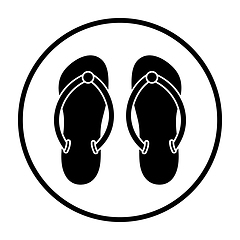 Image showing Spa Slippers Icon