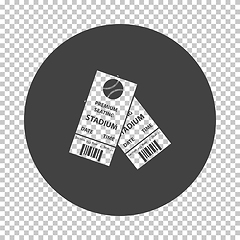 Image showing Baseball tickets icon