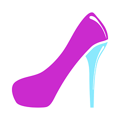 Image showing Female Shoe With High Heel Icon