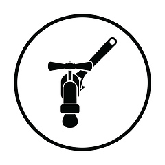 Image showing Icon of wrench and faucet