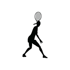 Image showing Tennis silhouette