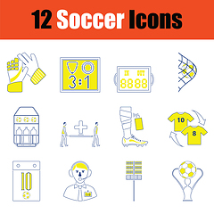Image showing Football icon set