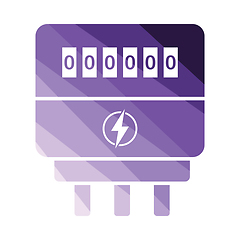 Image showing Electric meter icon