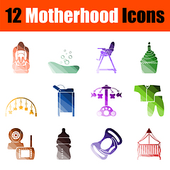 Image showing Motherhood Icon Set