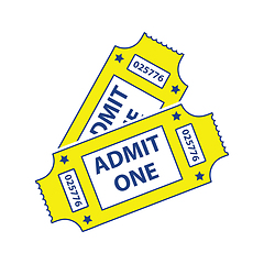 Image showing Cinema tickets icon