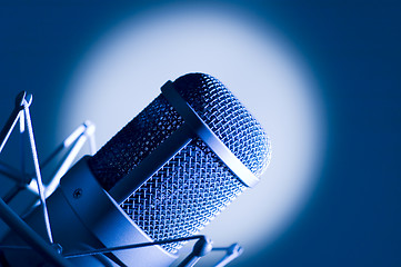 Image showing Microphone in studio.