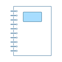 Image showing Exercise Book With Pen Icon