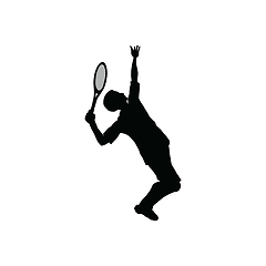 Image showing Tennis silhouette