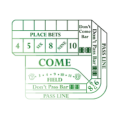 Image showing Craps table icon
