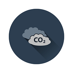 Image showing CO 2 cloud icon