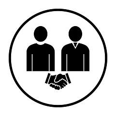 Image showing Two Man Making Deal Icon