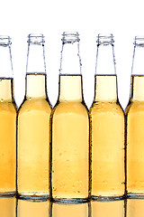 Image showing beer bottles closeup