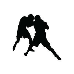 Image showing Boxing silhouette