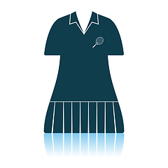 Image showing Tennis Woman Uniform Icon