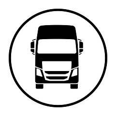 Image showing Truck icon front view