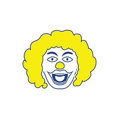 Image showing Party clown face icon