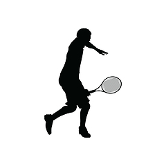 Image showing Tennis silhouette