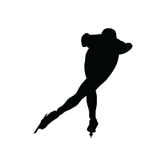 Image showing Skating man silhouette