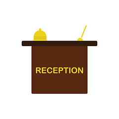 Image showing Hotel reception desk icon