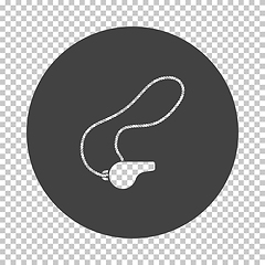 Image showing Whistle on lace icon