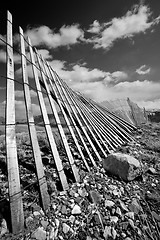 Image showing old rural fence