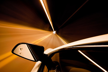 Image showing travel through tunnel motion blur