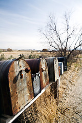 Image showing mailboxes in midwest usa