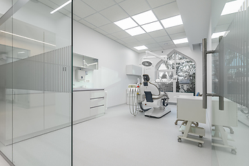 Image showing Interior of dentistry medical office, special equipment