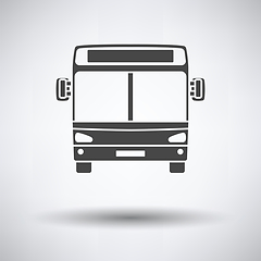 Image showing City bus icon front view