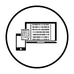 Image showing Exchanging Data Icon