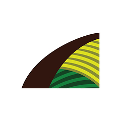 Image showing Agriculture field icon