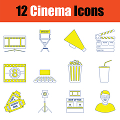 Image showing Cinema icon set