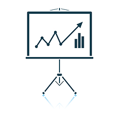 Image showing Analytics stand icon