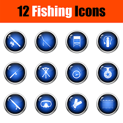 Image showing Fishing Icon Set