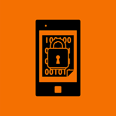 Image showing Mobile Security Icon