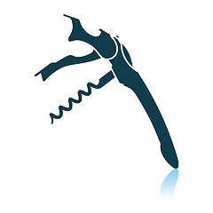 Image showing Waiter Corkscrew Icon