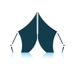 Image showing Touristic tent icon