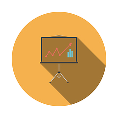 Image showing Analytics stand icon