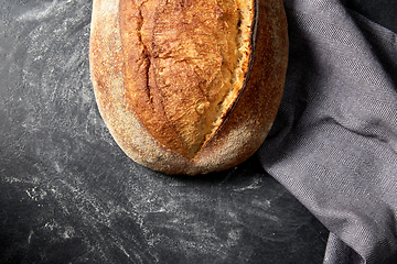 Image showing homemade craft bread on table