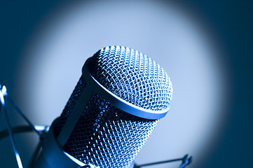 Image showing Microphone in studio.