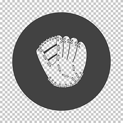 Image showing Baseball glove icon