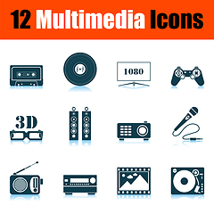 Image showing Multimedia Icon Set