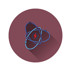 Image showing Atom energy icon