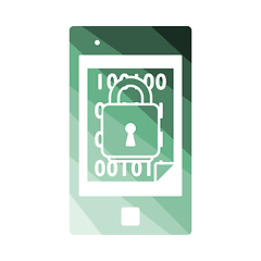 Image showing Mobile Security Icon