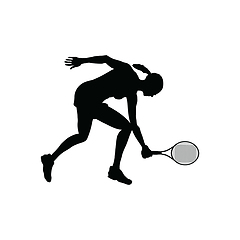 Image showing Tennis silhouette