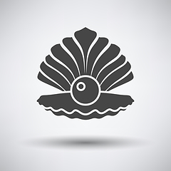 Image showing Open seashell icon 